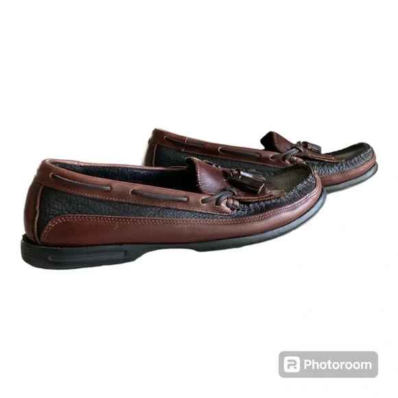 Sperry Top Sider Tremont Double Kiltie Tassel Men's Sze 11.5 Black/Brown Slip On - Picture 1 of 12